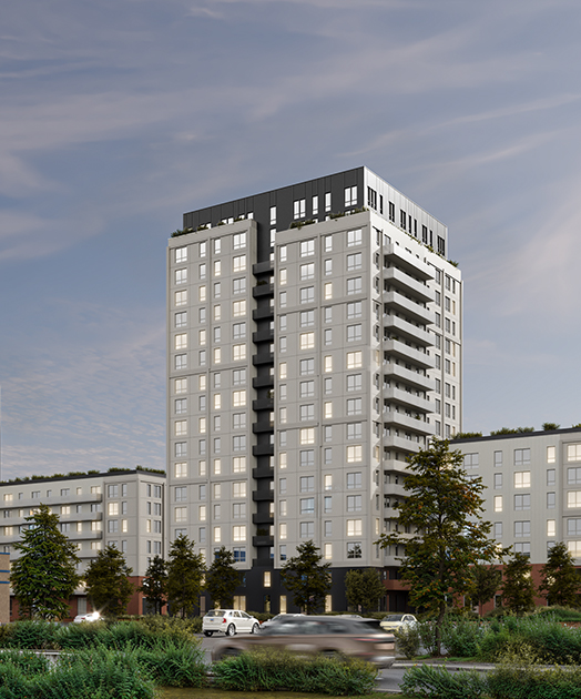 Image exterieur de l'immeuble projet HUS